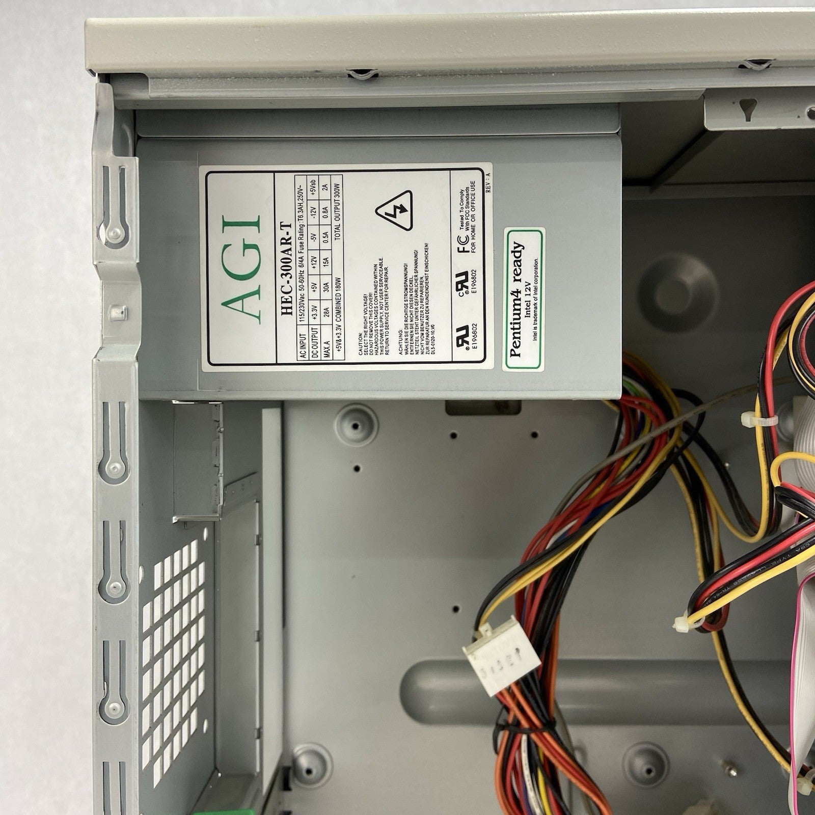 Unbranded Beige Mid Tower ATX Computer Case AGI HEC-300AR-T 300W PSU9