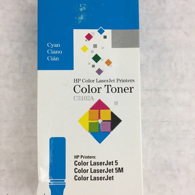 HP Color LaserJet Printers Color Toner C3102A Cyan Color LaserJet 5 (Lot of 4)