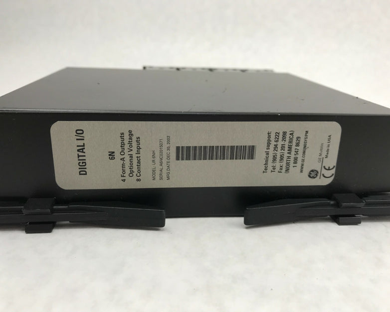 GE Multilin Digital I/O 6N UR6NH 4 Form-A Outputs 8 Digital Inputs 12A0-0006-C6