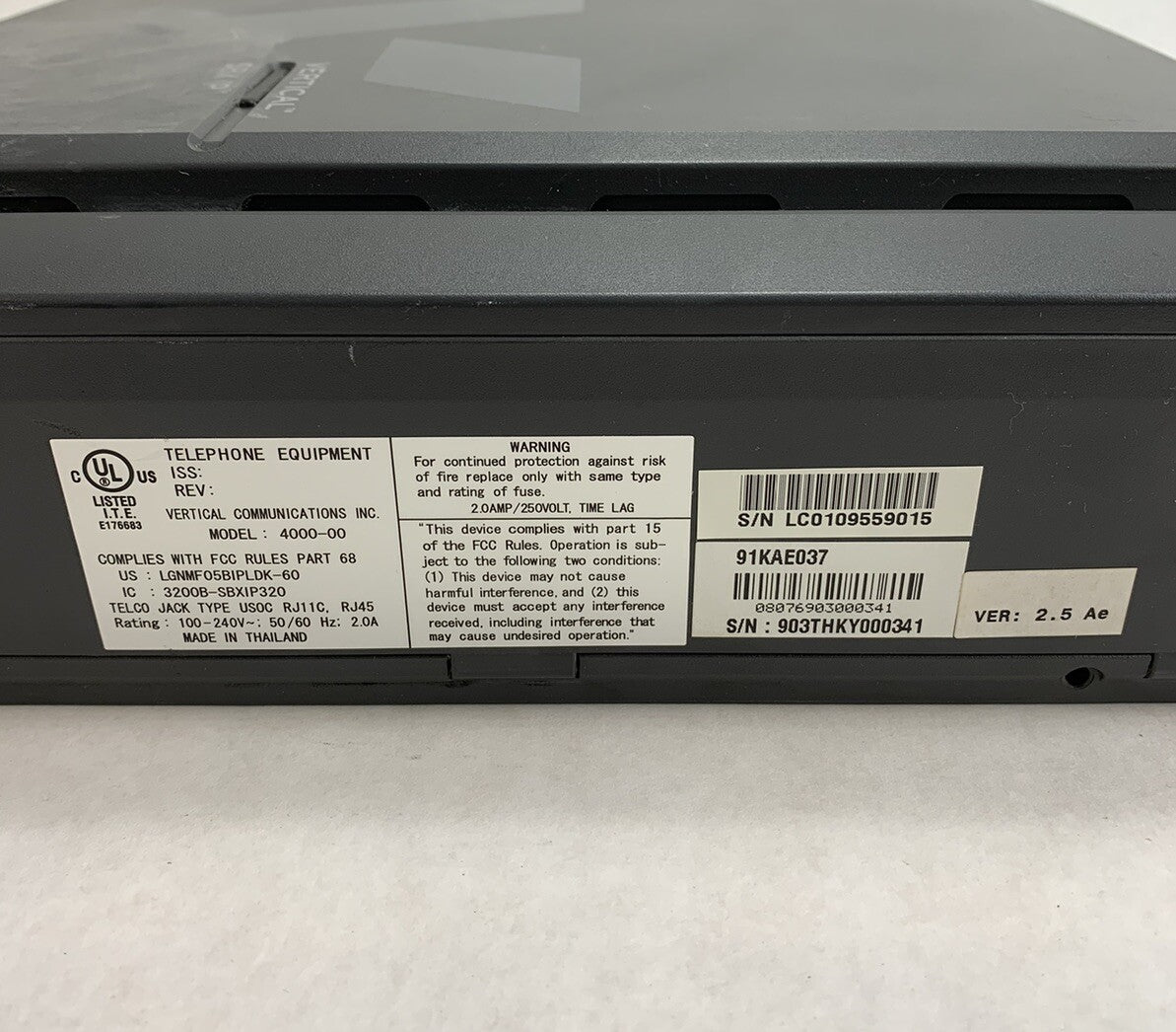 Vertical Communications SBX IP 4000-00 (Parts and Repair)