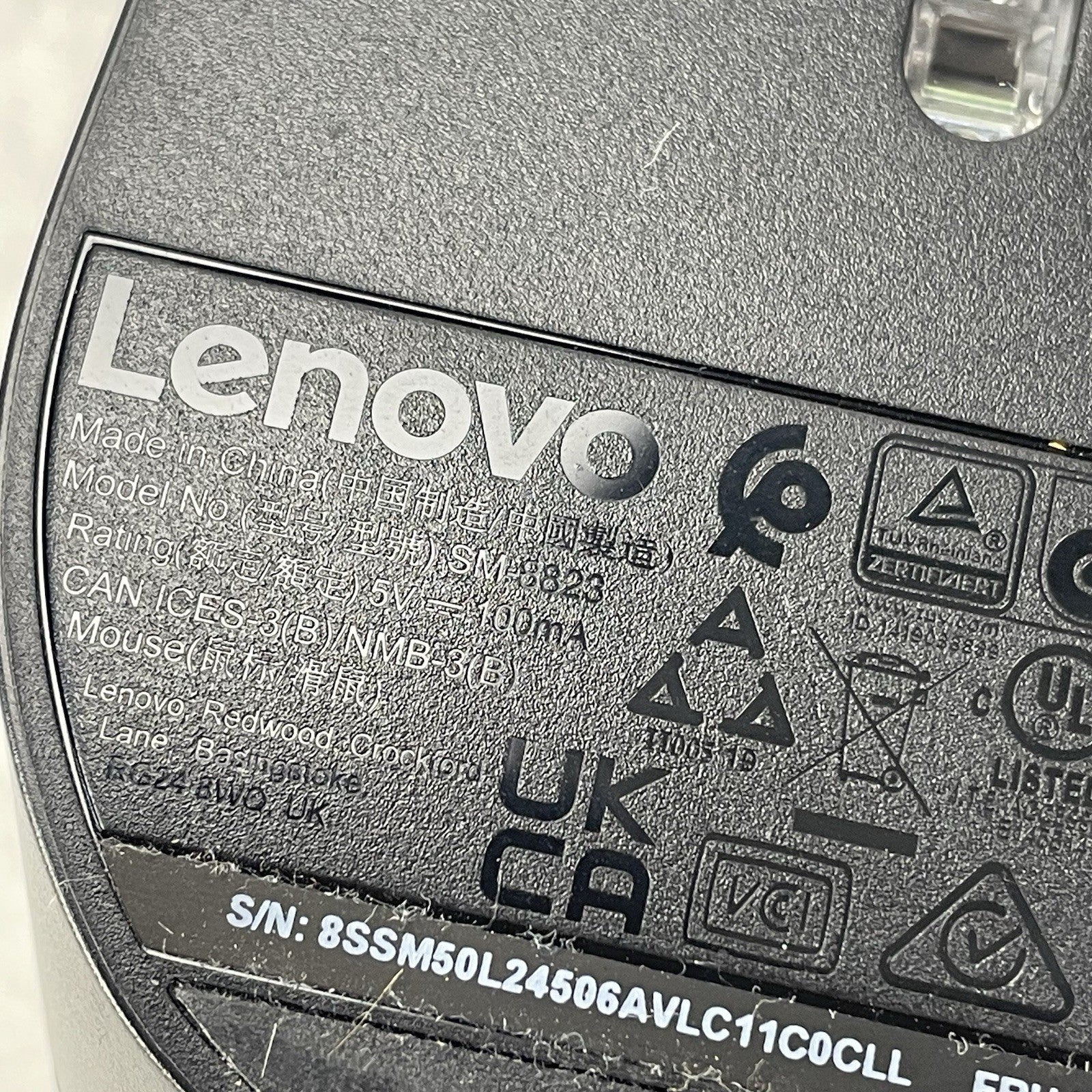 Lenovo Optical USB Mouse SM-8823 SM50L24506 00PH133, Black,000-DPI Lot of 54