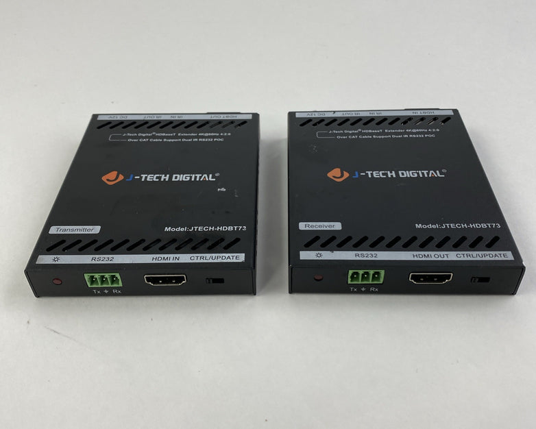 J-Tech Jtech-HDBT73 Digital HDBaseT HDMI Extender Transmitter and Receiver No AC