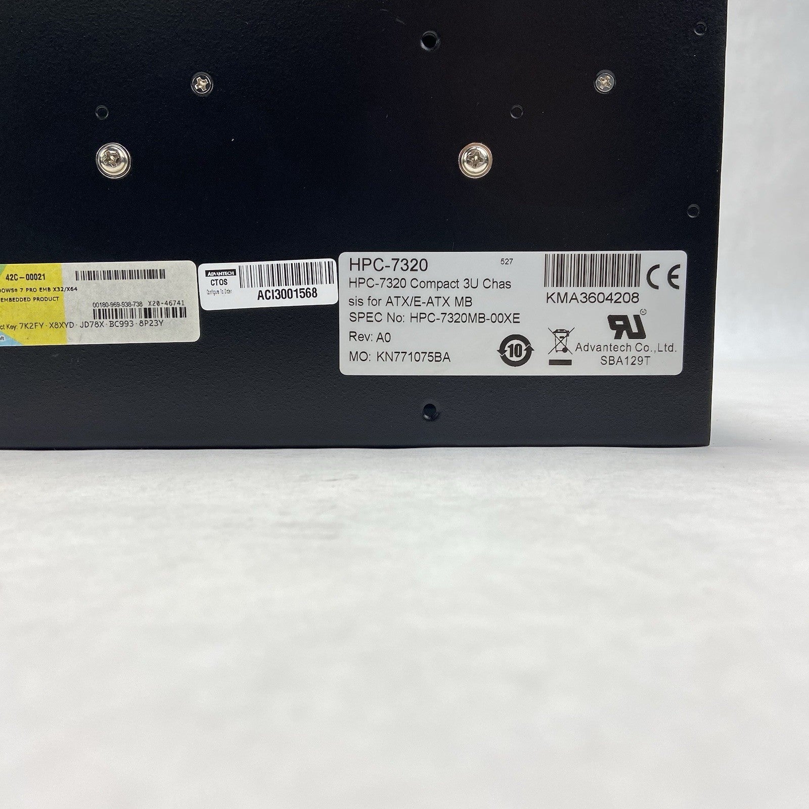 Advantech HPC-7320MB-00XE 3U Rackmount Server Chassis Barebones Missing Caddies5