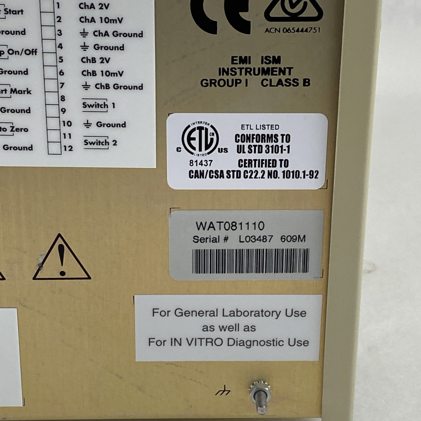 Waters 2487 Dual Wavelength Absorbance Detector WAT08111011