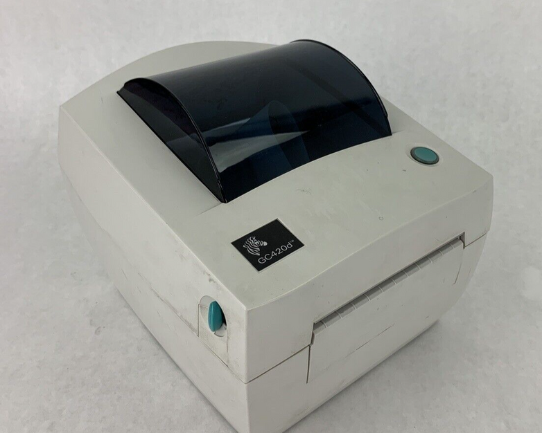 Zebra GC420D Direct Thermal USB Serial Label Printer Tested Bad Ports Parts