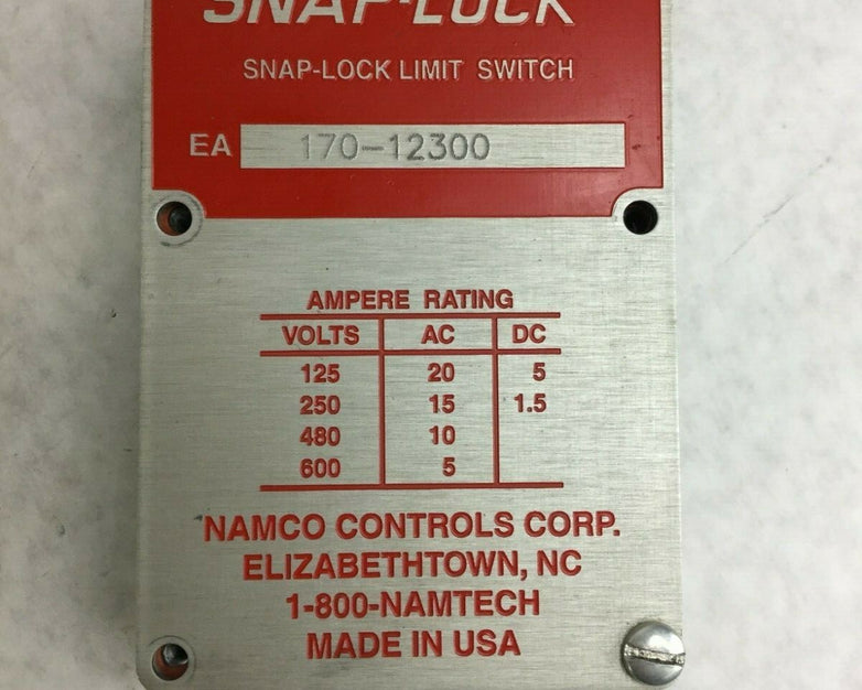 SNAP LOCK  EA 170-12300 Snap-Lock Limit Switch  Parts/Repair