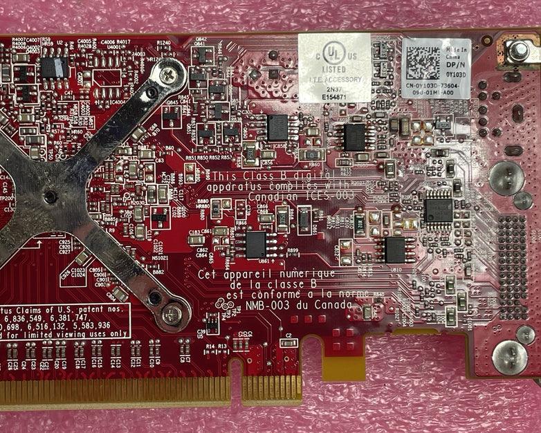 AMD B629 Radeon Video Card bHD3400 0Y103D Lot of 5
