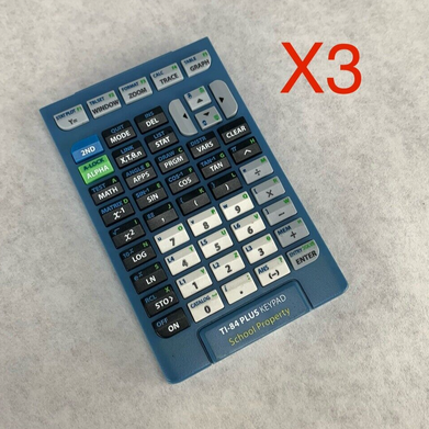 Lot of 3 Texas Instruments TI-84 Plus Keypad School Property Keypad Only