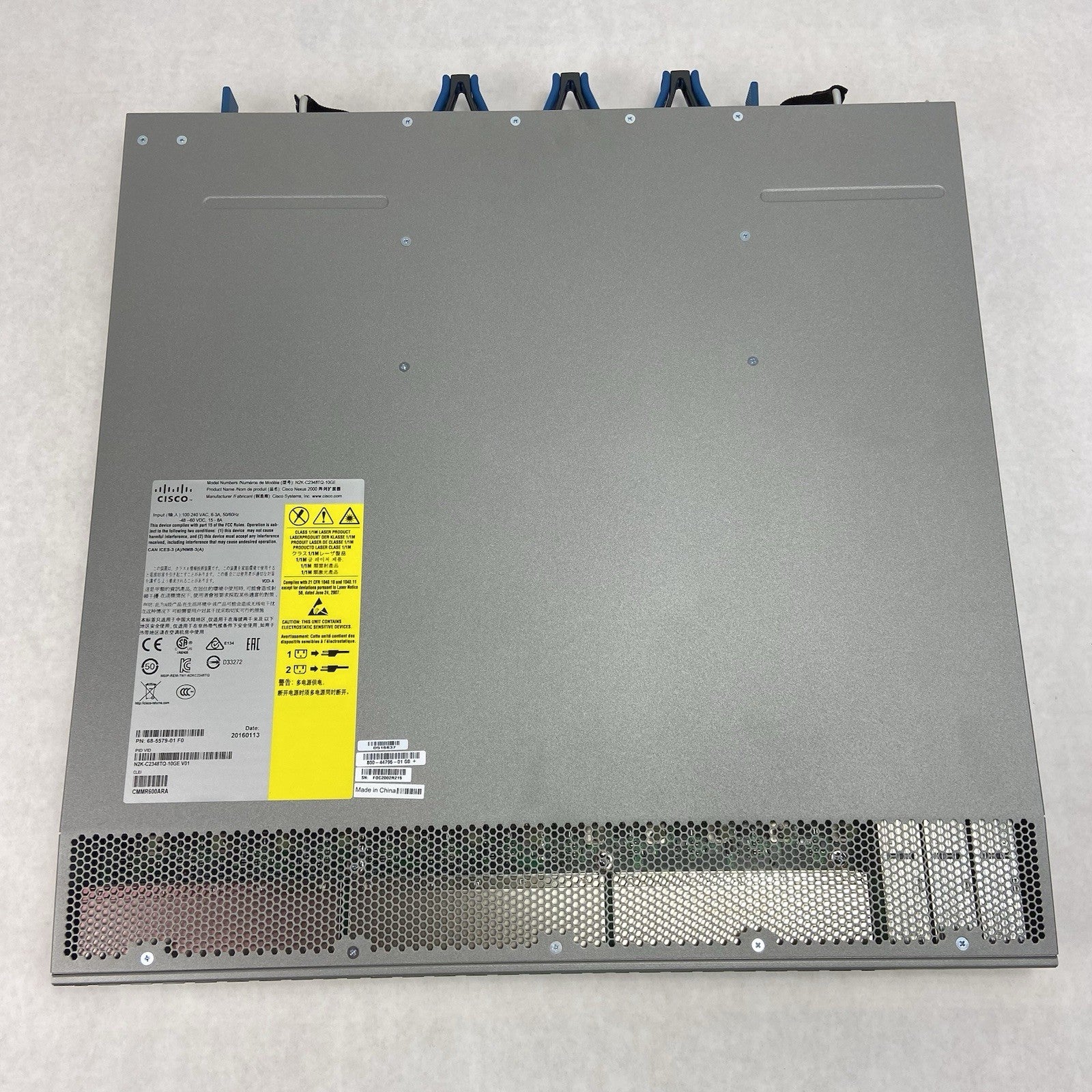 Cisco Nexus N2K-C2348TQ-10G-E 48-Port Fabric Extender Open Box W/ 4 Transceivers