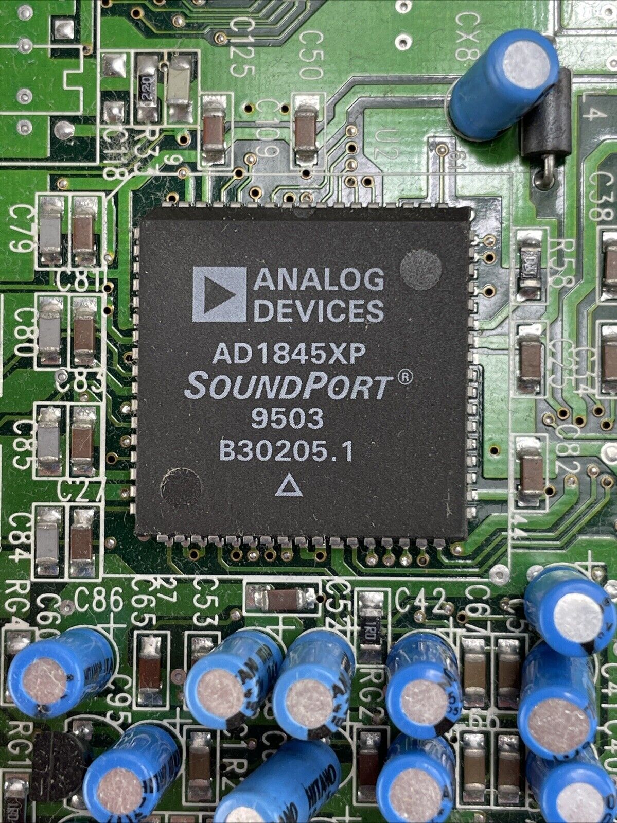 Analog Devices AD1845XP OPTI 7268VPE-A 929-0128 ISA Audio Card
