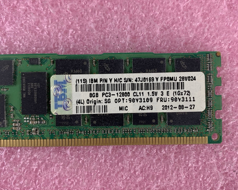 Micron MT36JSF1G72PZ-1G6M1HF 8 GB 2Rx4 DDR3 PC3-12800R ECC REG Server Ram