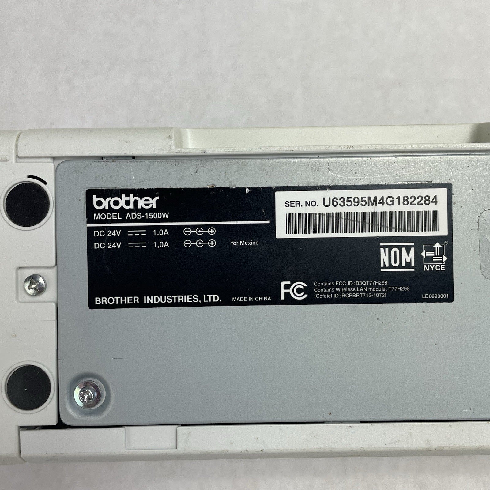 Brother ImageCenter ADS-1500W Document Scanner Tested No Power Cord15