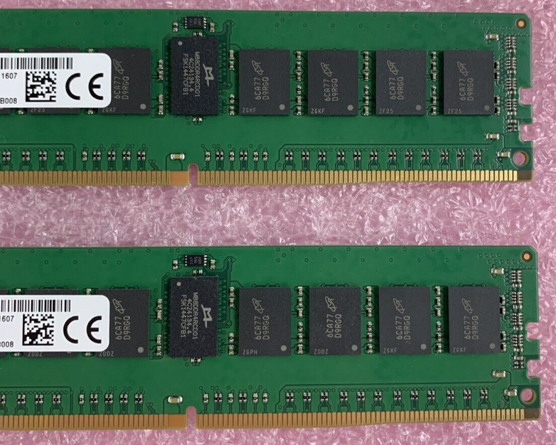 Micron MTA18ASF1G72PDZ-2G1A1HK 8 GB 2RX8 PC4-2133P-RE0-10 Server RAM Tested