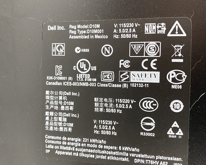 Dell Vostro 460 MT Intel Core i5-2400 3.10GHz 4GB RAM No HDD No OS