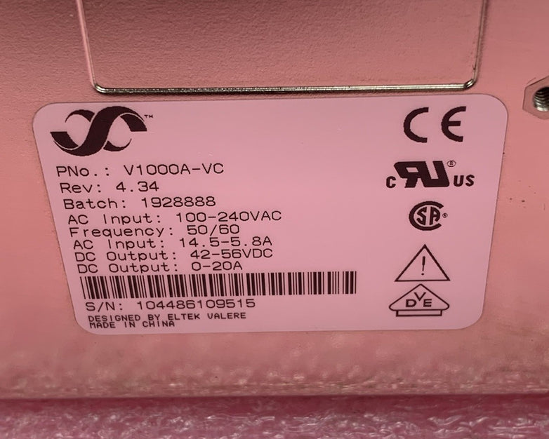 Eltek Valere V1000A-VC Rectifier Power Supply