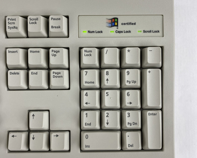 Vintage BTC 5140 Windows 95 Certified AT Membrane Keyboard - Open Box and Tested