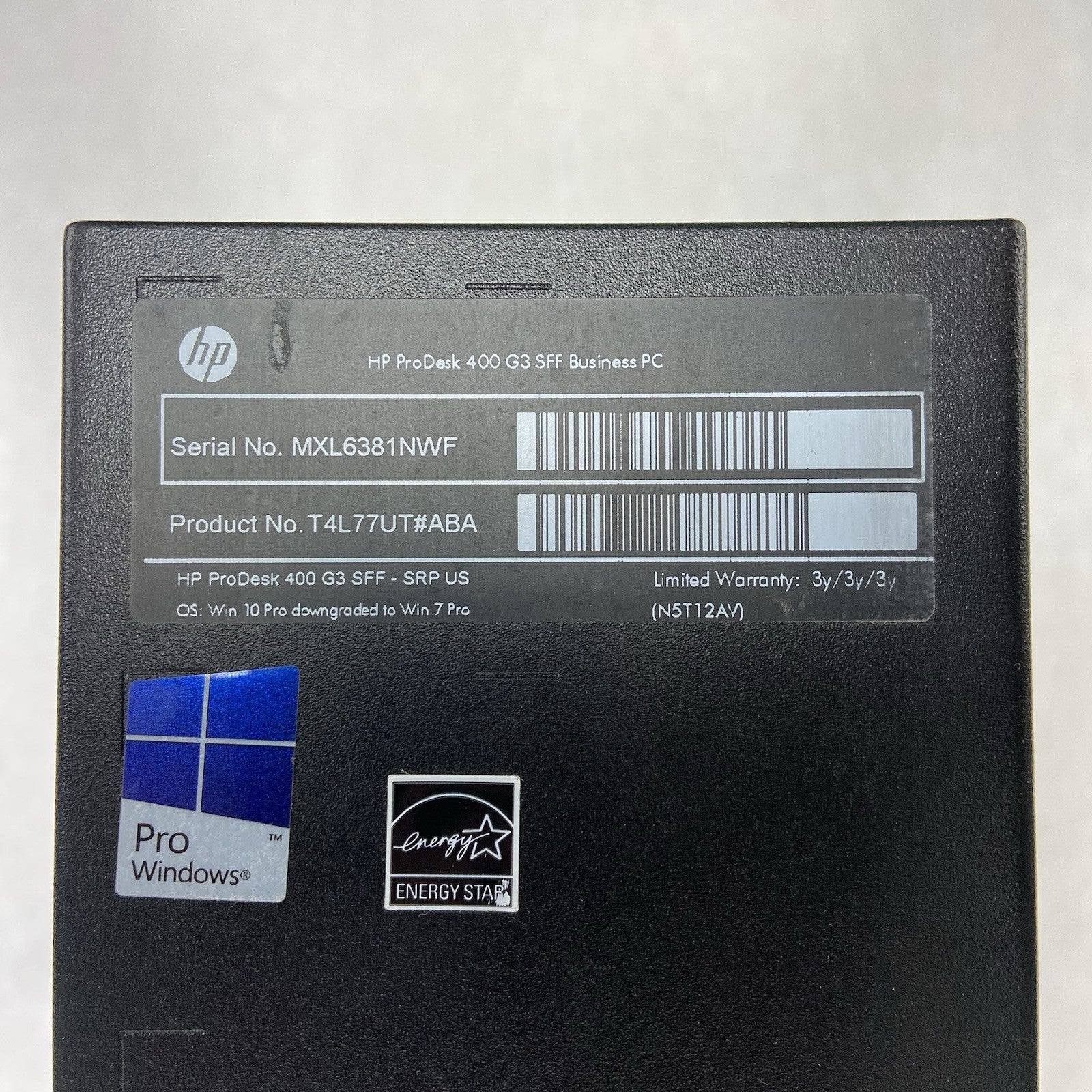 HP ProDesk 400 G3 SFF Intel Core i5-6500 3.2GHz 8GB RAM No HDD No OS4