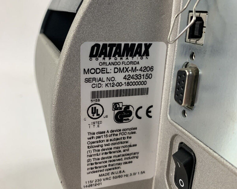 Datamax DMX-M-4206 M-Class Thermal Transfer Label Printer Aging Printhead Tested