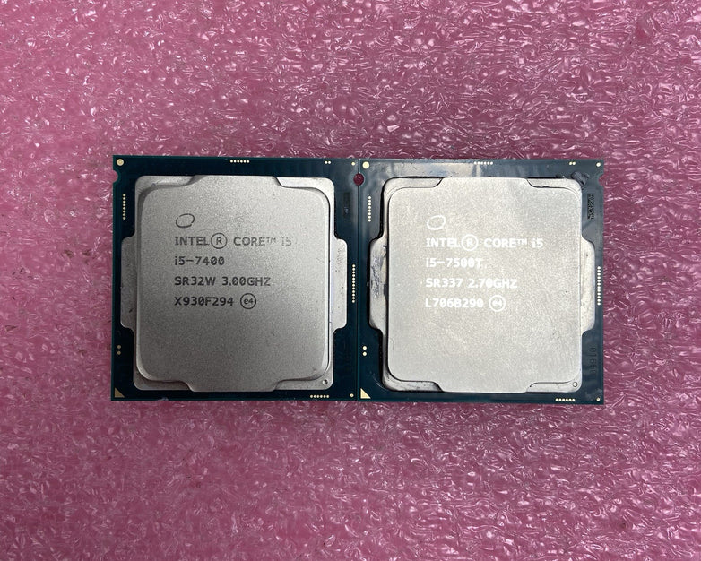 Mixed Lot Intel Core i5-7500T SR337 2.7GHz i5-7400 SR32W 3GHz Desktop CPU