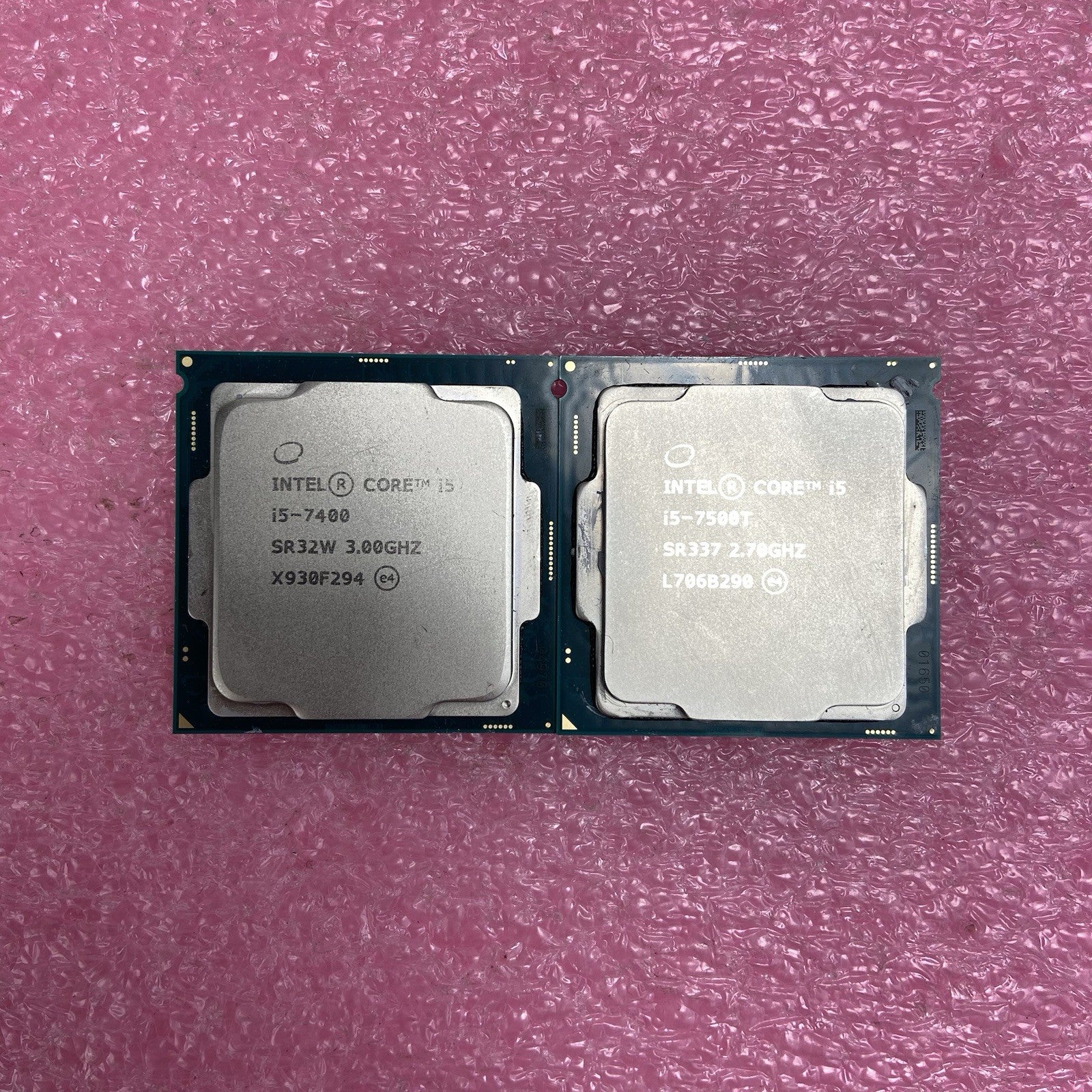 Mixed Lot Intel Core i5-7500T SR337 2.7GHz i5-7400 SR32W 3GHz Desktop CPU5