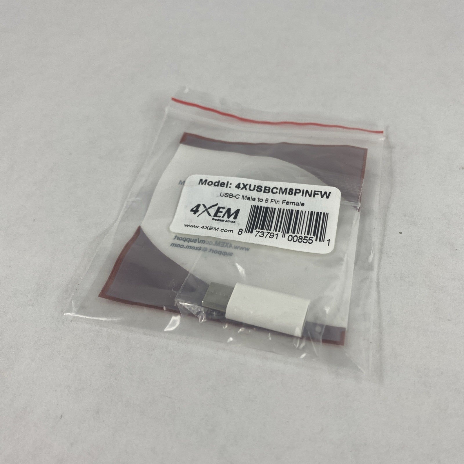 4XEM 4XUUSBCM8PINFW USB-C male To 8 Pin Female Lot of 55