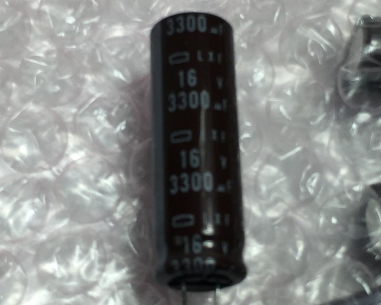 NOS 3300uf 16v Capacitor  Lot of 9