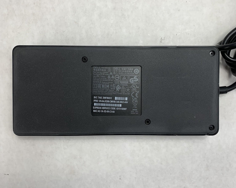 Dell WD19S USB-C Wired Thunderbolt Docking Station - No AC Adapter