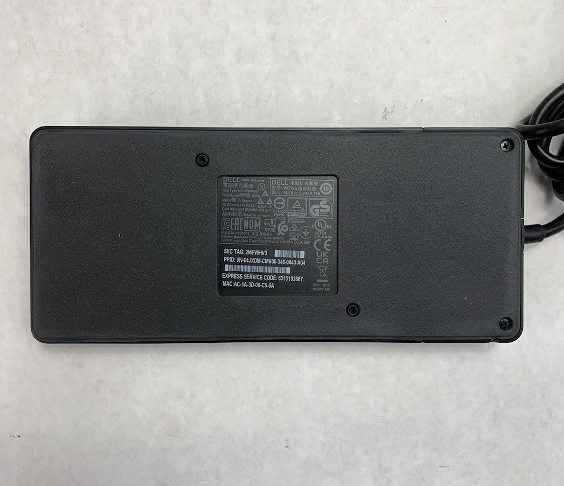 Dell WD19S USB-C Wired Thunderbolt Docking Station - No AC Adapter9