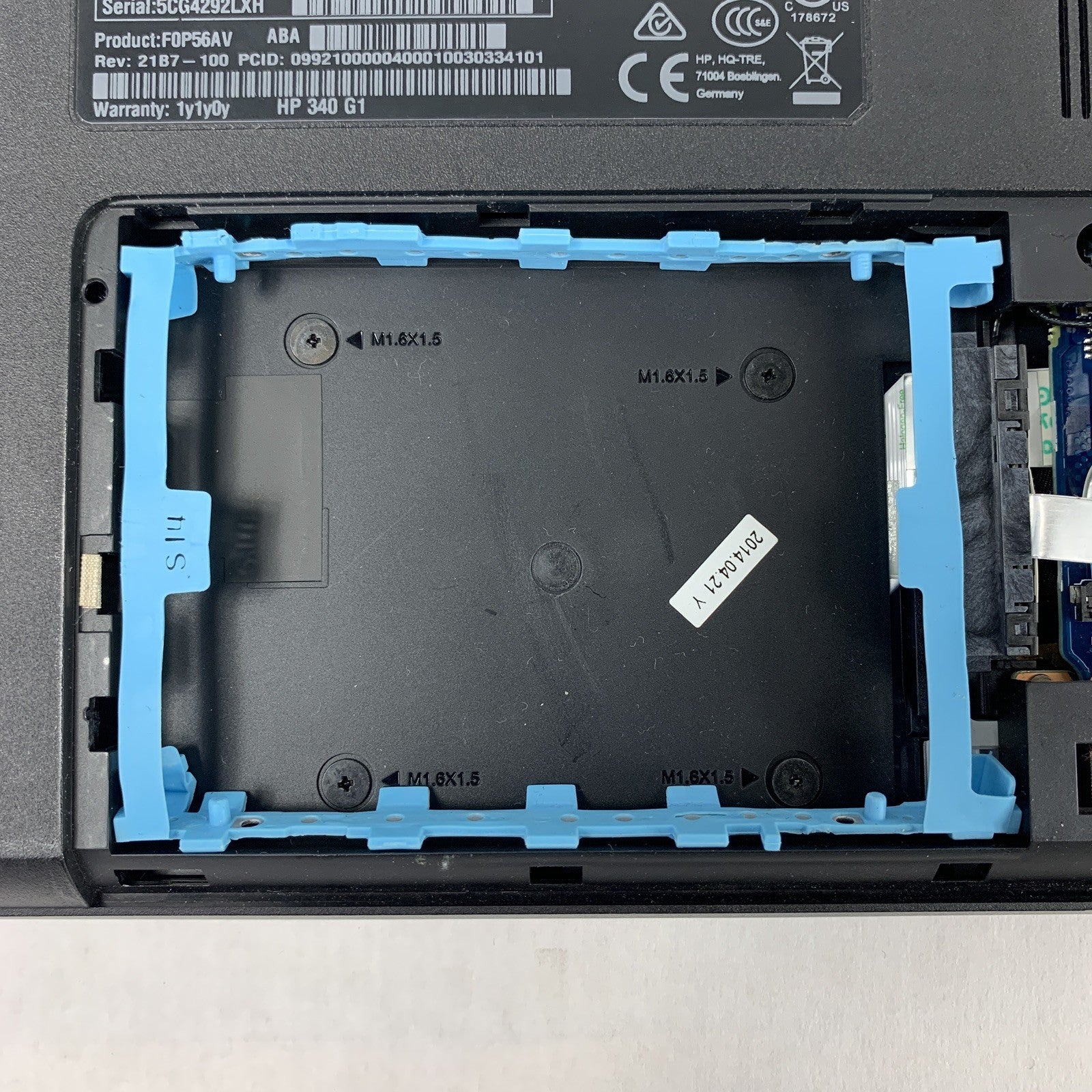 HP 340 G1 14" Laptop i5-4200U 1.6 GHz 4 GB Ram No OS No HDD No AC No Batt