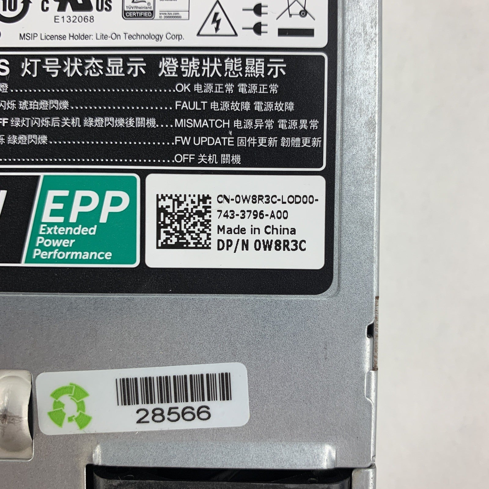 Dell Lite-On Technology L750E-S0 750 Watts Power Supply Unit 80 Plus Lot of 2