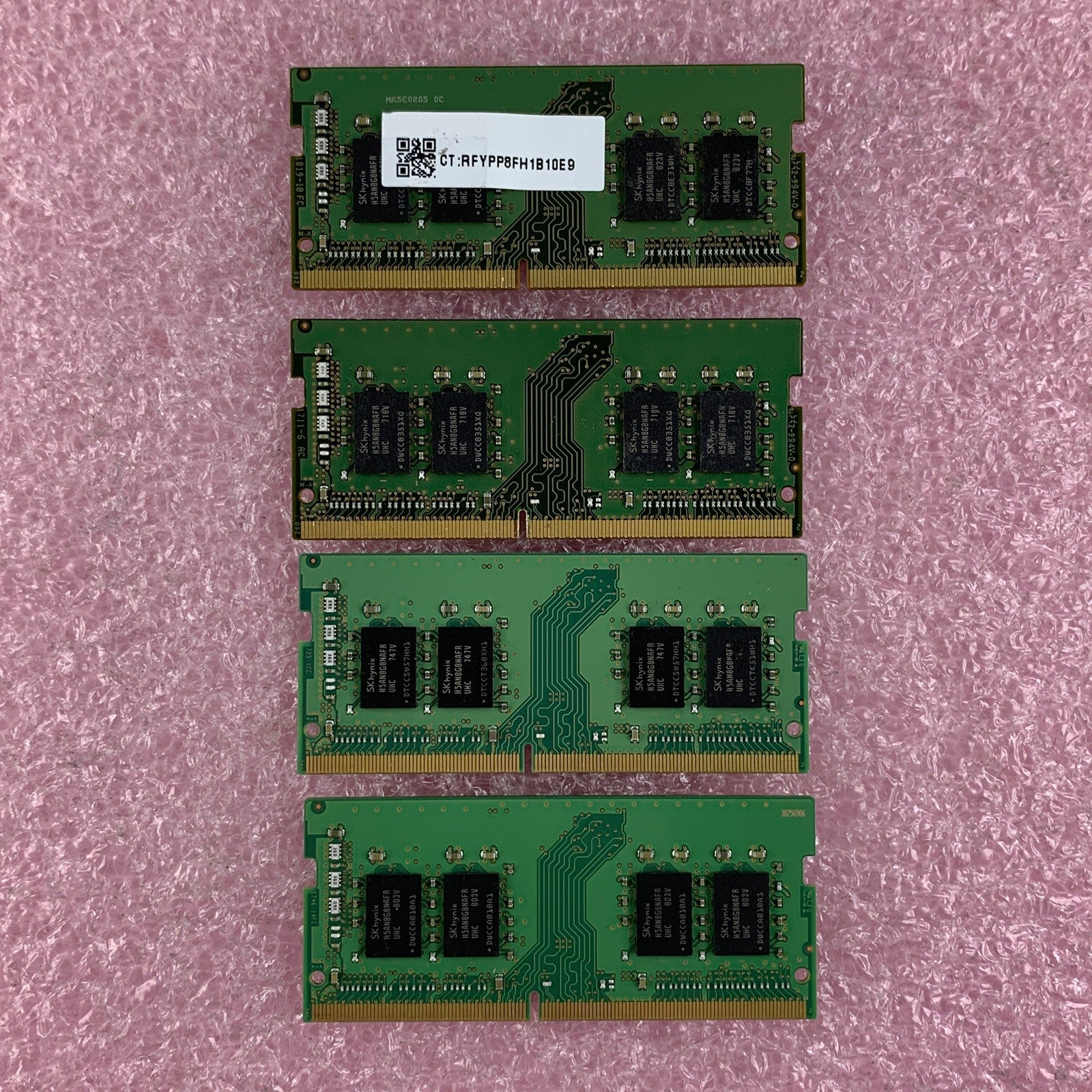 SK Hynix 8 GB HMA81GS6AFR8N-UH PC4 DDR4-2400 Laptop Ram Memory Lot of 4