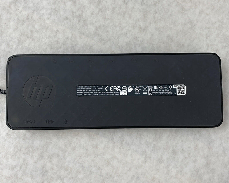 HP HSA-B005D5 Universal USB-C Docking Station - Tested