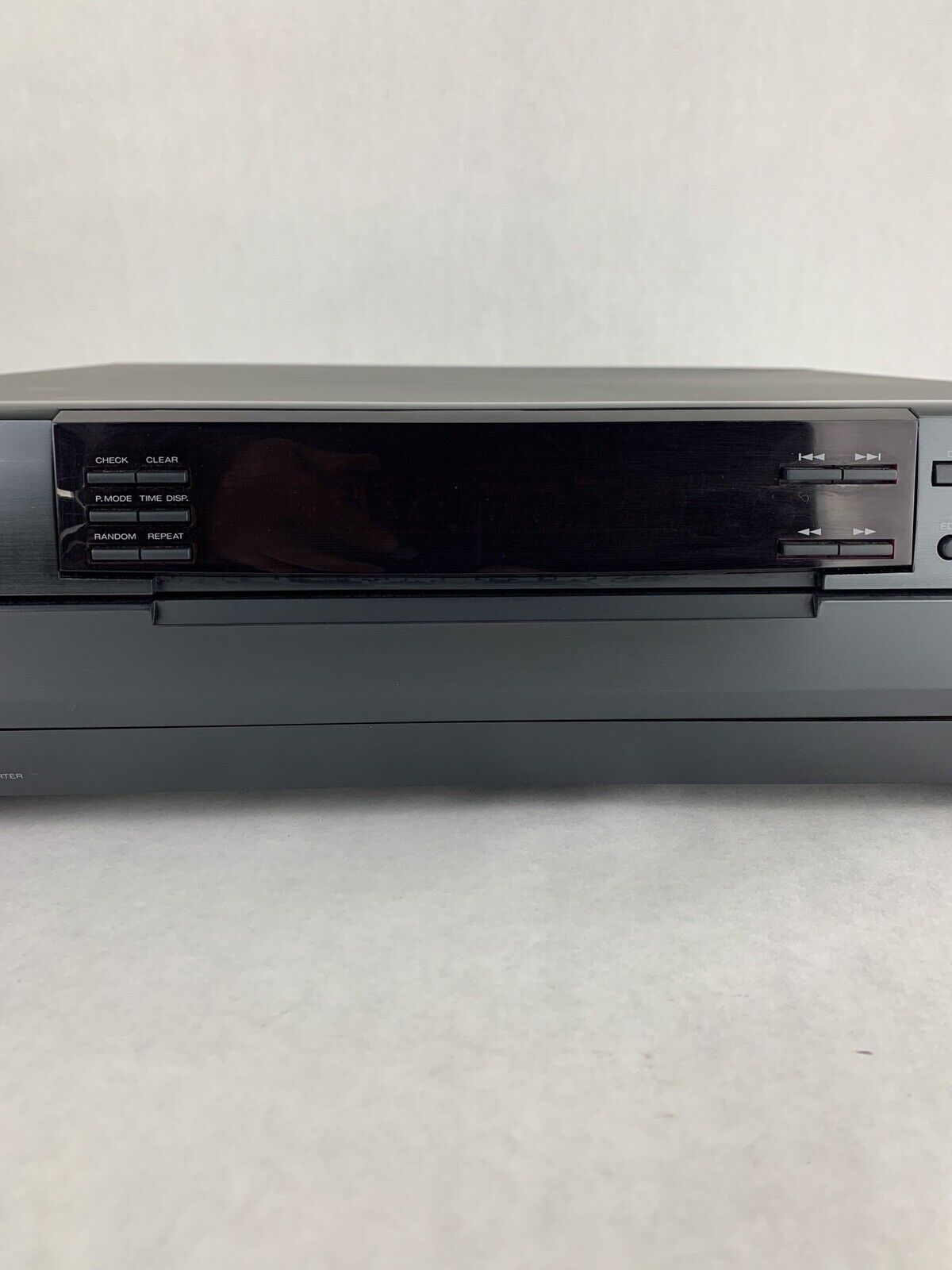 Kenwood CD-204 5-Disc CD Changer Missing Remote Broken Stop/Pause Buttons Tested