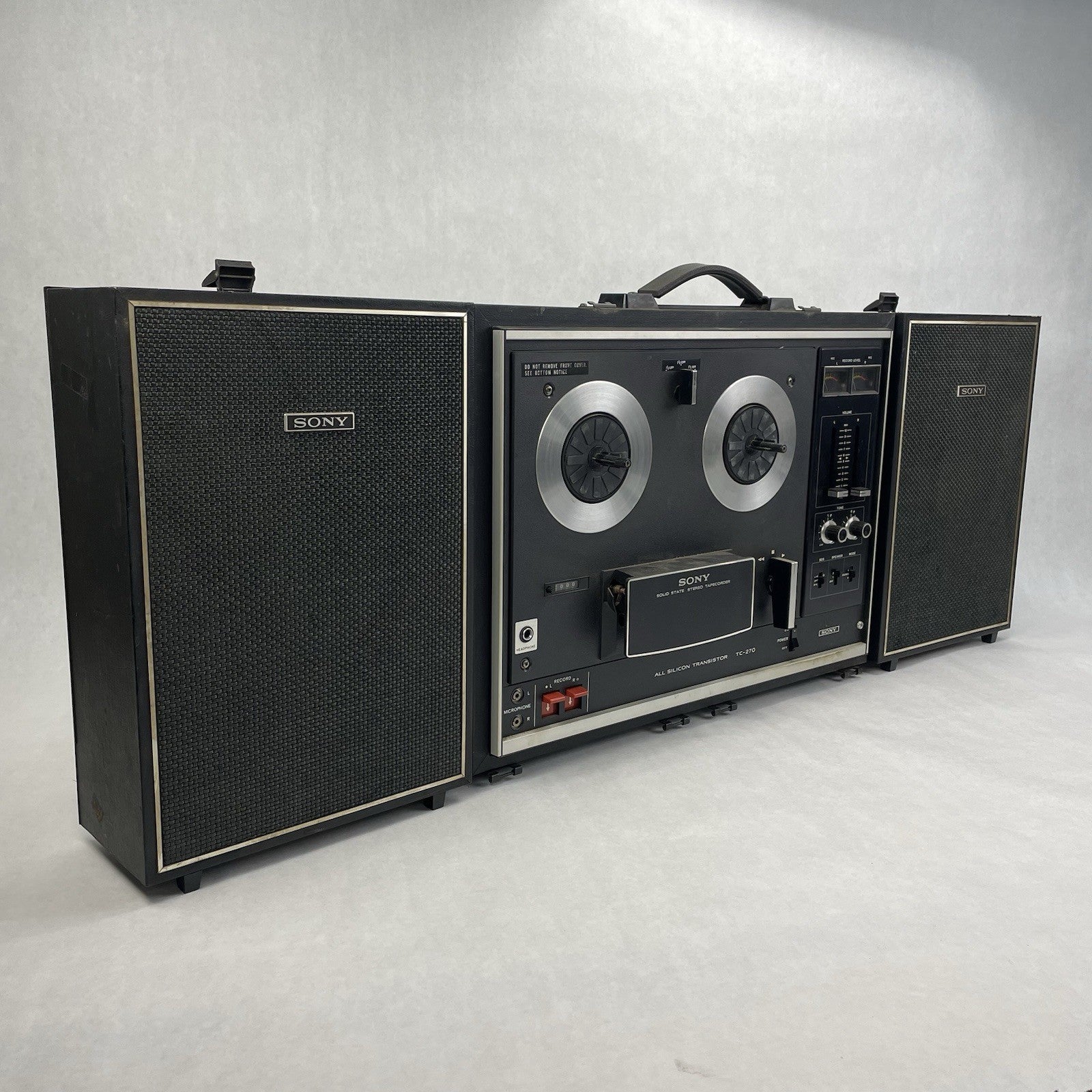 Sony TC-270  Reel to Reel Tape Recorder Deck  Powers On