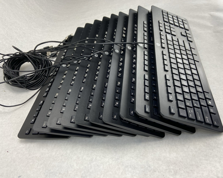 HP USB Slim Business Keyboard Model KU-1429 Part No 803181-001 Lot of 10 (Ten)