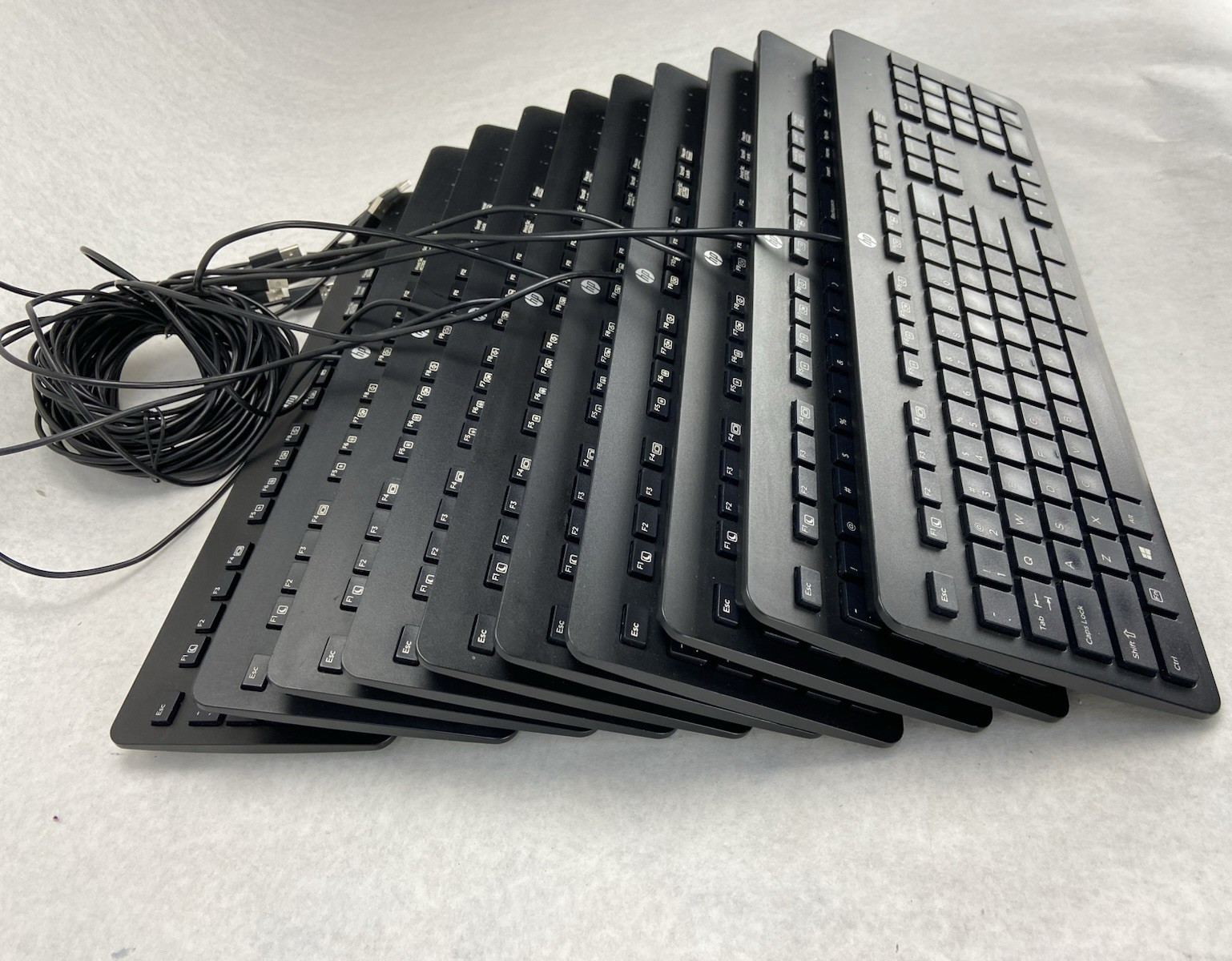 HP USB Slim Business Keyboard Model KU-1429 Part No 803181-001 Lot of 10 (Ten)