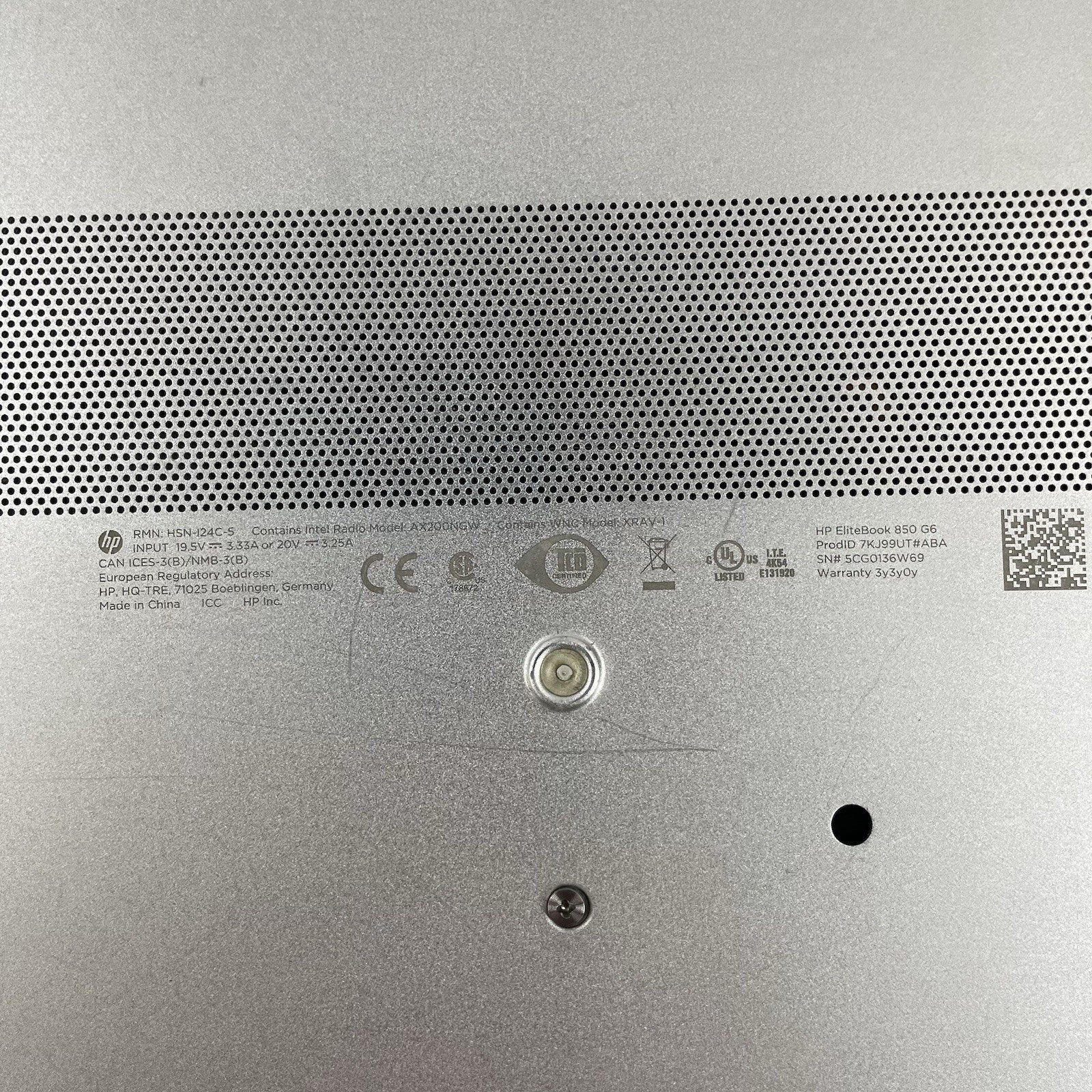 HP EliteBook 850 G6 15.6" i5-8365U 1.60 GHz 8 GB RAM No SSD/OS/AC/Battery14