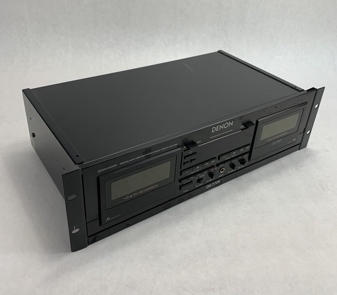 Denon DN-770R Stereo Double Casette Tape Deck - Parts or Repair0