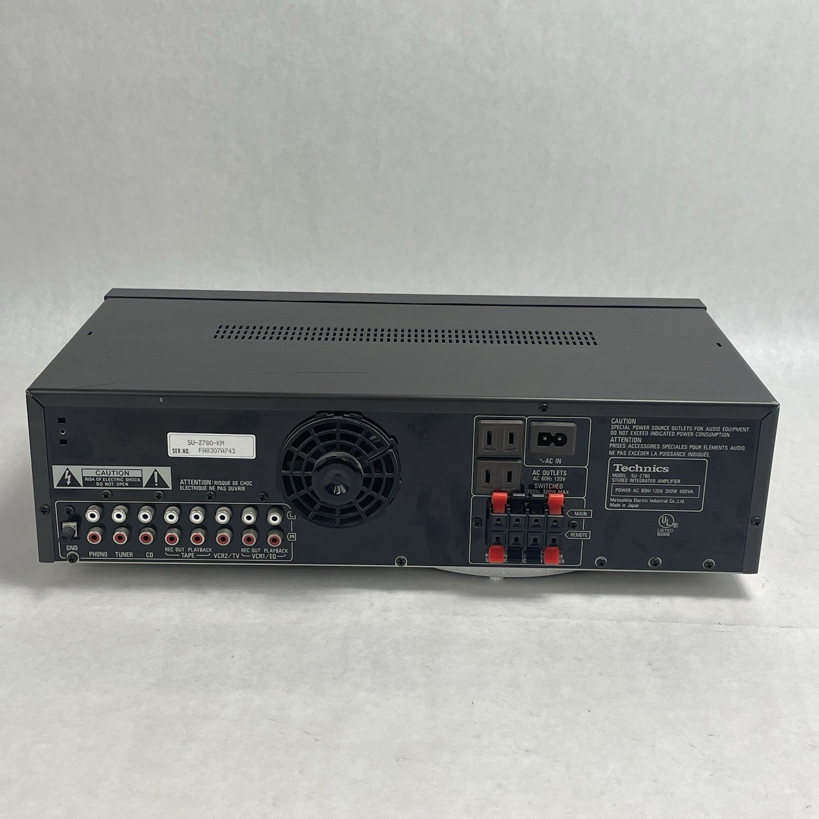 Technics SU-Z780 Stereo Integrated Amplifier Tested No Power Cord6