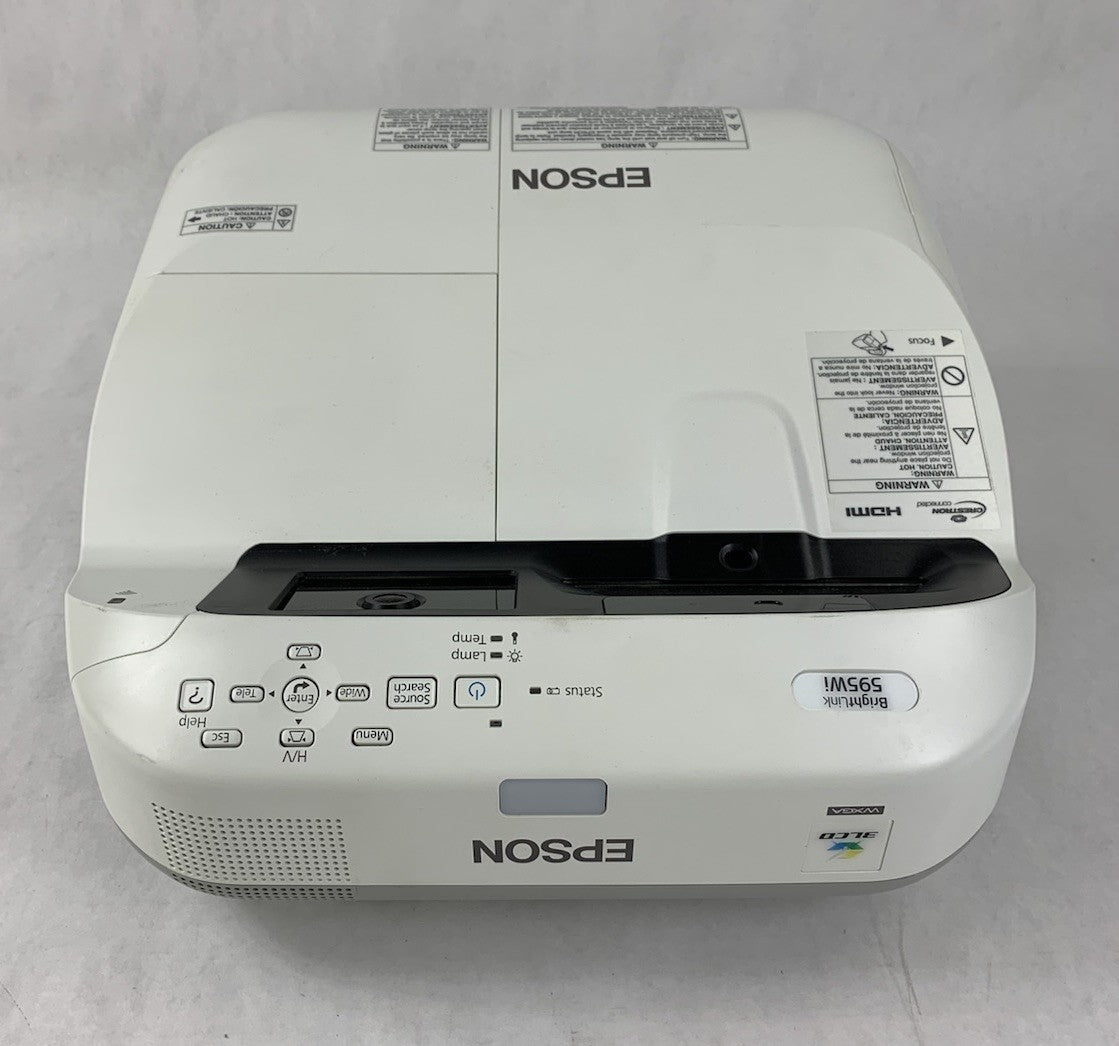 Epson BrightLink 595Wi H599A LCD Lamp Projector 48 Lamp Hours - No Remote3