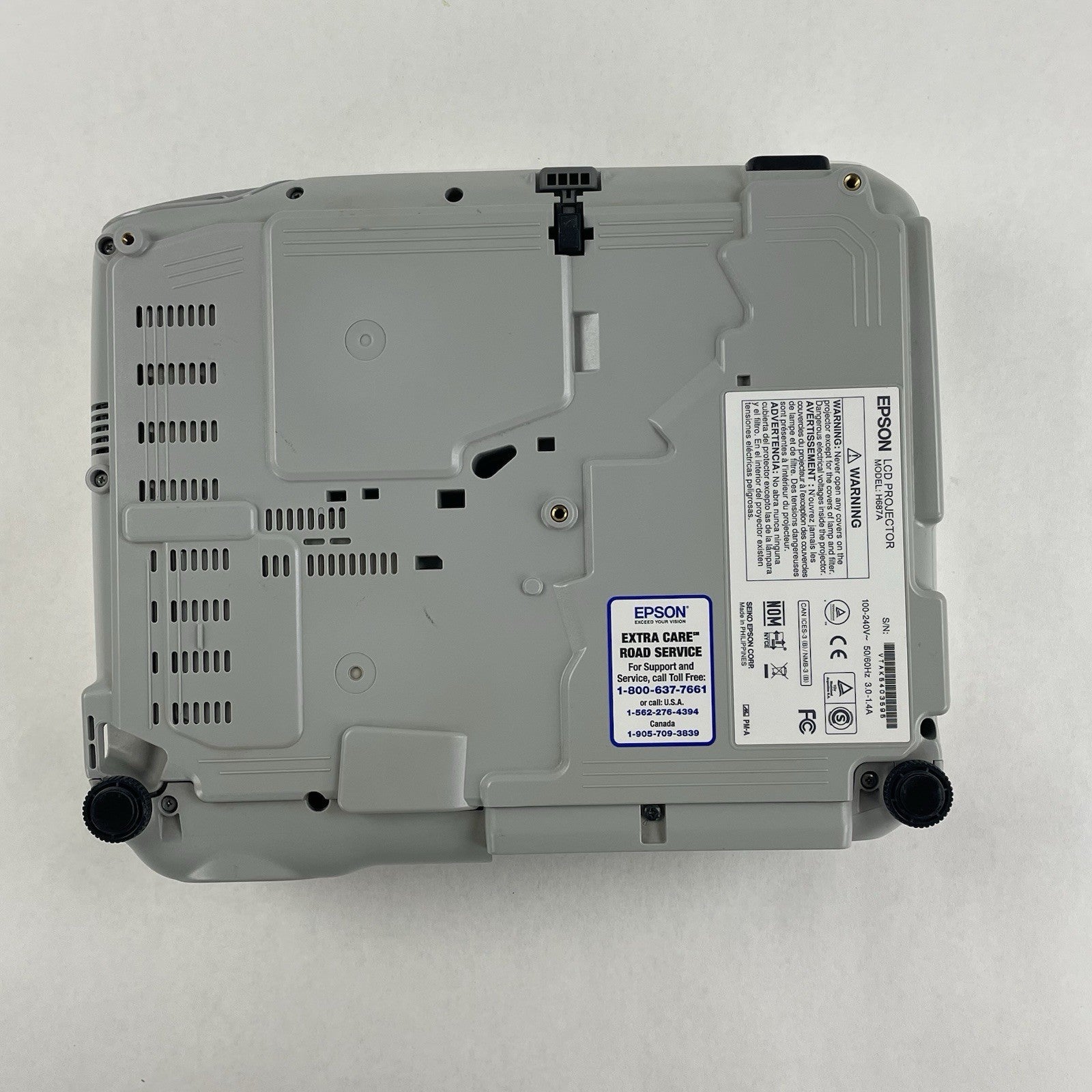 Epson H687A White Portable 100-240V 3LCD LCD (456 Lamp Hours)