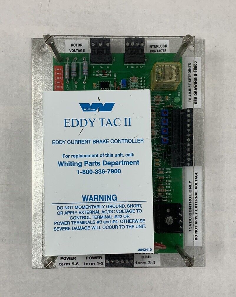 Whiting EDDY TAC II 040553X Eddy Current Brake Controller
