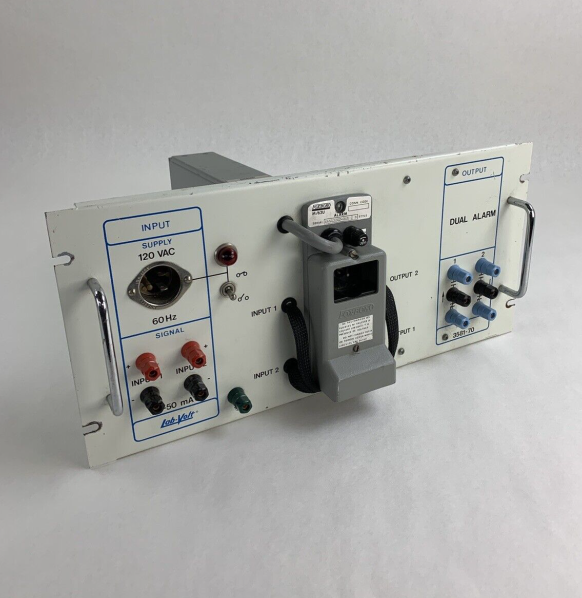 Lab-Volt 3581-70 Industrial Dual Alarm Panel Untested