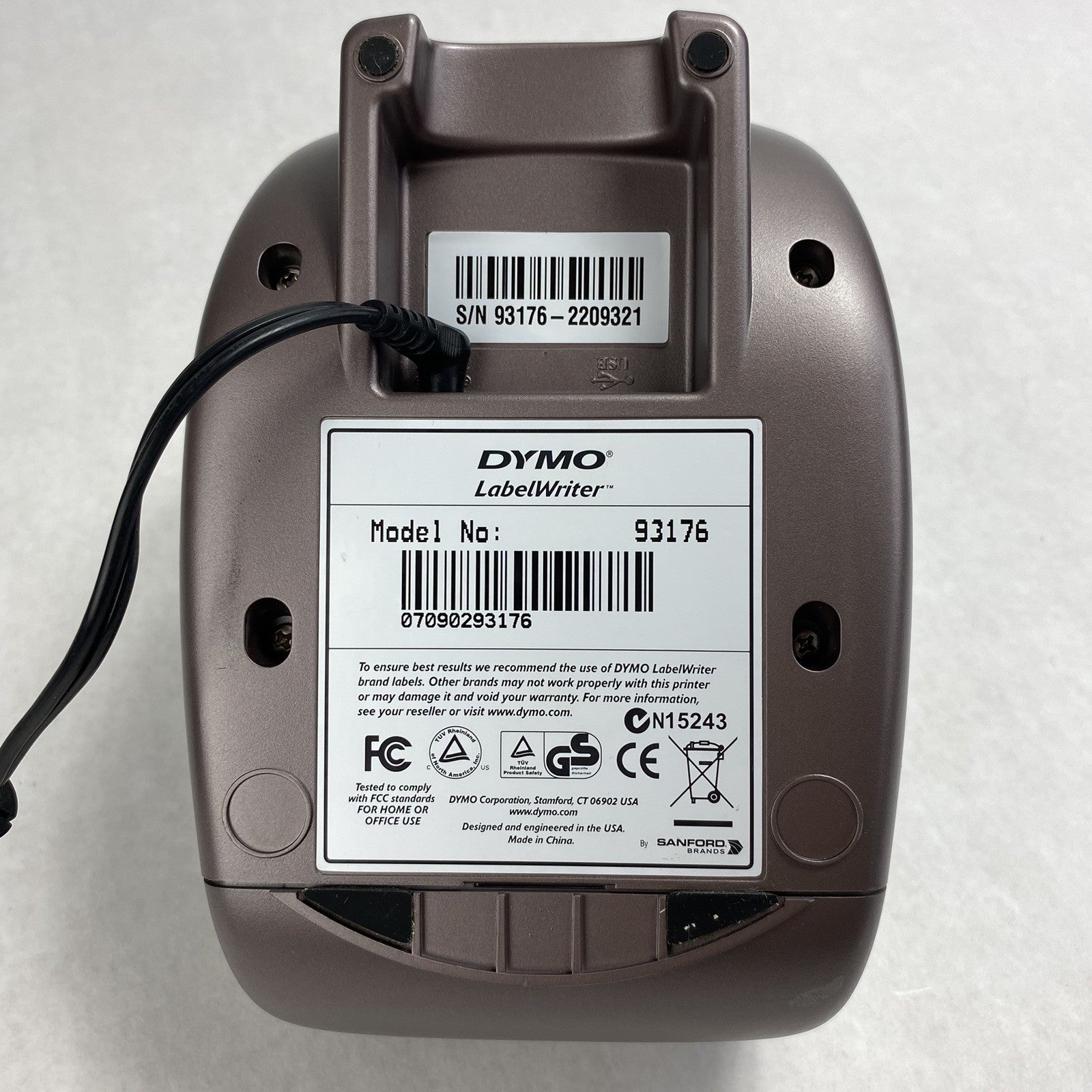Dymo LabelWriter 93176 400 Turbo USB Thermal Label Printer With Spool and Cables5