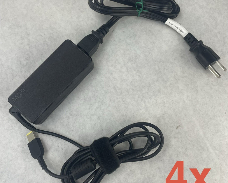 Lenovo PA-1650-72 65W Square Tip Laptop AC Adapter/Power Supply Lot of 4