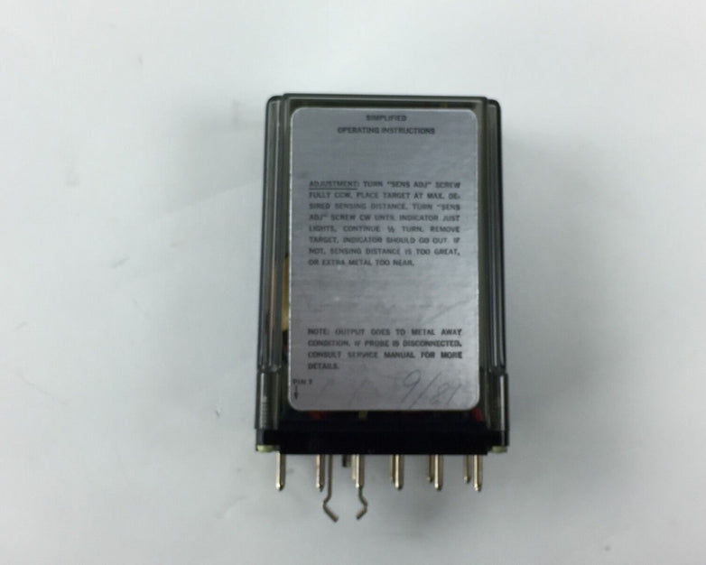 Electro Corporation Mini Prox II Model 55141B 115Vac/24Vdc Proximity Module