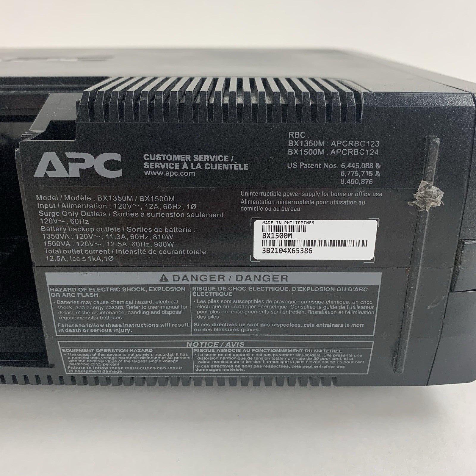 APC BX1500M Back-UPS 1500 1500VA 900W Tested No Batteries5