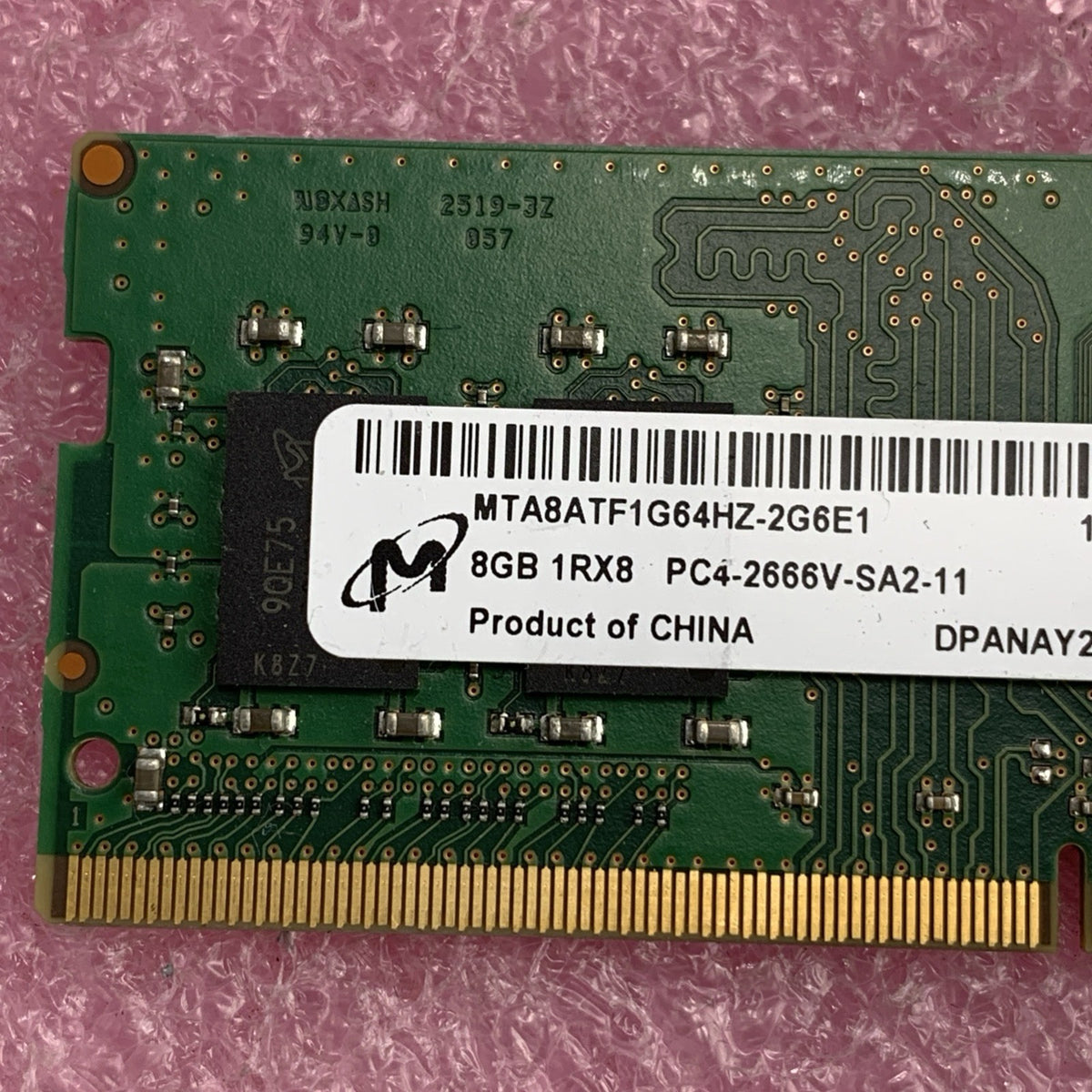 Micron 8GB DDR4 PC4-2666V Laptop RAM MTA8ATF1G64HZ-2G6E1 - Tested2