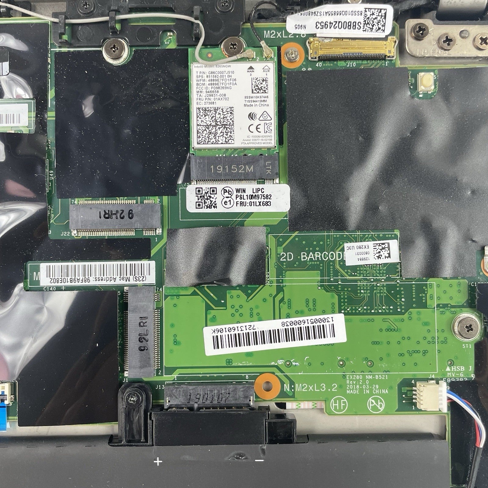 Lenovo ThinkPad X280 12.5" i7-8650U 1.90 GHz 8 GB RAM No SSD/OS/AC - READ19