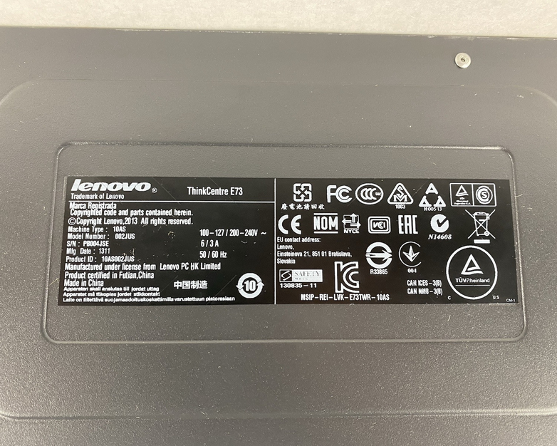 Lenovo ThinkCentre E73 MT Intel Core i3-4130 3.40GHz 8GB RAM No HDD No OS